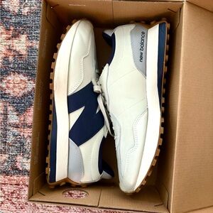 New Balance x FIGS collab gray and navy sneakers worn twice EUC